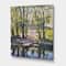 Designart - Mysterious House By The River In The Woods - Lake House Canvas Wall Art Print